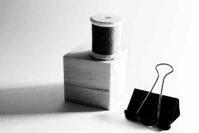 black smartphone on white box